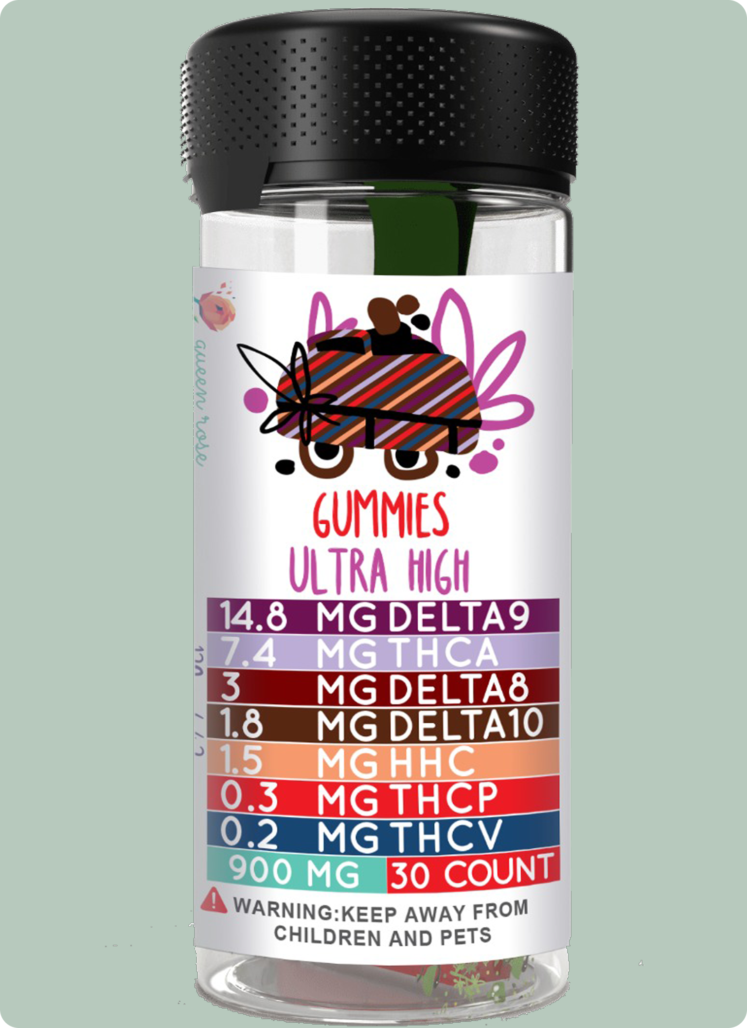 ULTRA HIGH GUMMEIS With Live Resin 18 Count 25 OZ & 30 Count 42 OZ