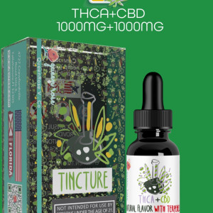 THCA (1000 MG) + CBD (1000 MG) Tincture With Live Resin 30 Ml