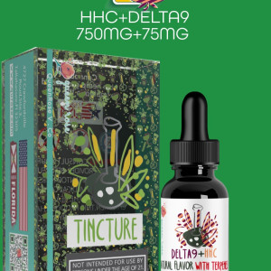 HHC (750 MG) + DELTA  9  (75 MG) Tincture With Live Resin 30 Ml