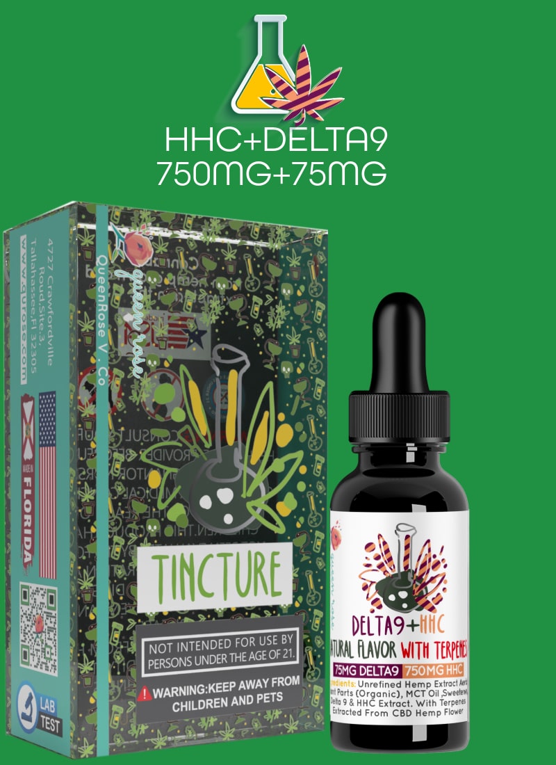 HHC (750 MG) + DELTA  9  (75 MG) Tincture With Live Resin 30 Ml