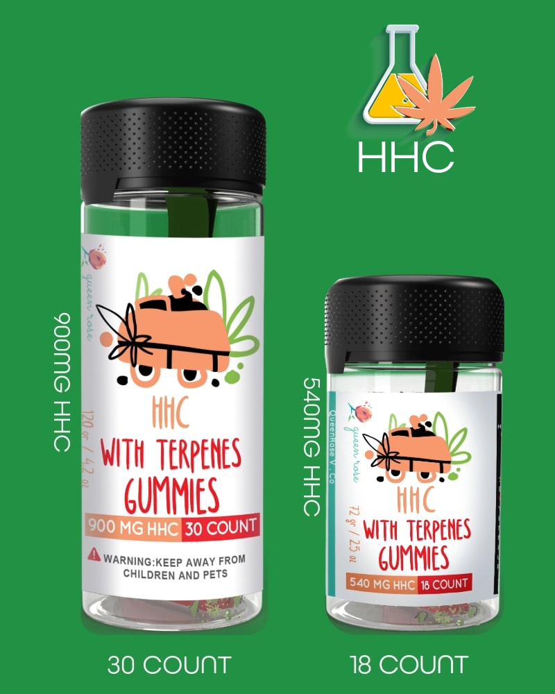 HHC GUMMEIS With Live Resin 18 Count  25 OZ & 30 Count  42 OZ