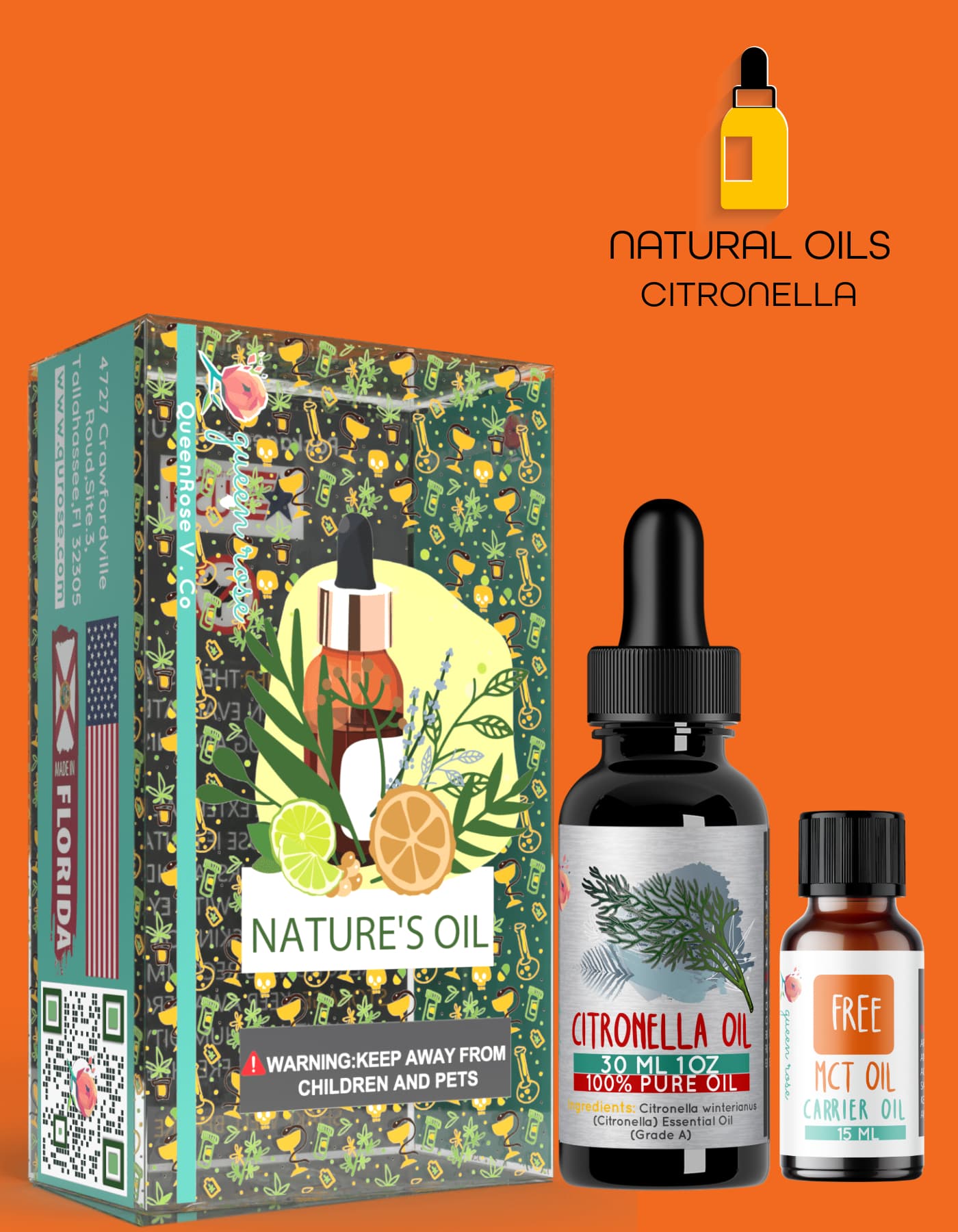 CITRONELLA ESSENTIAL OIL  30 Ml & 60 Ml