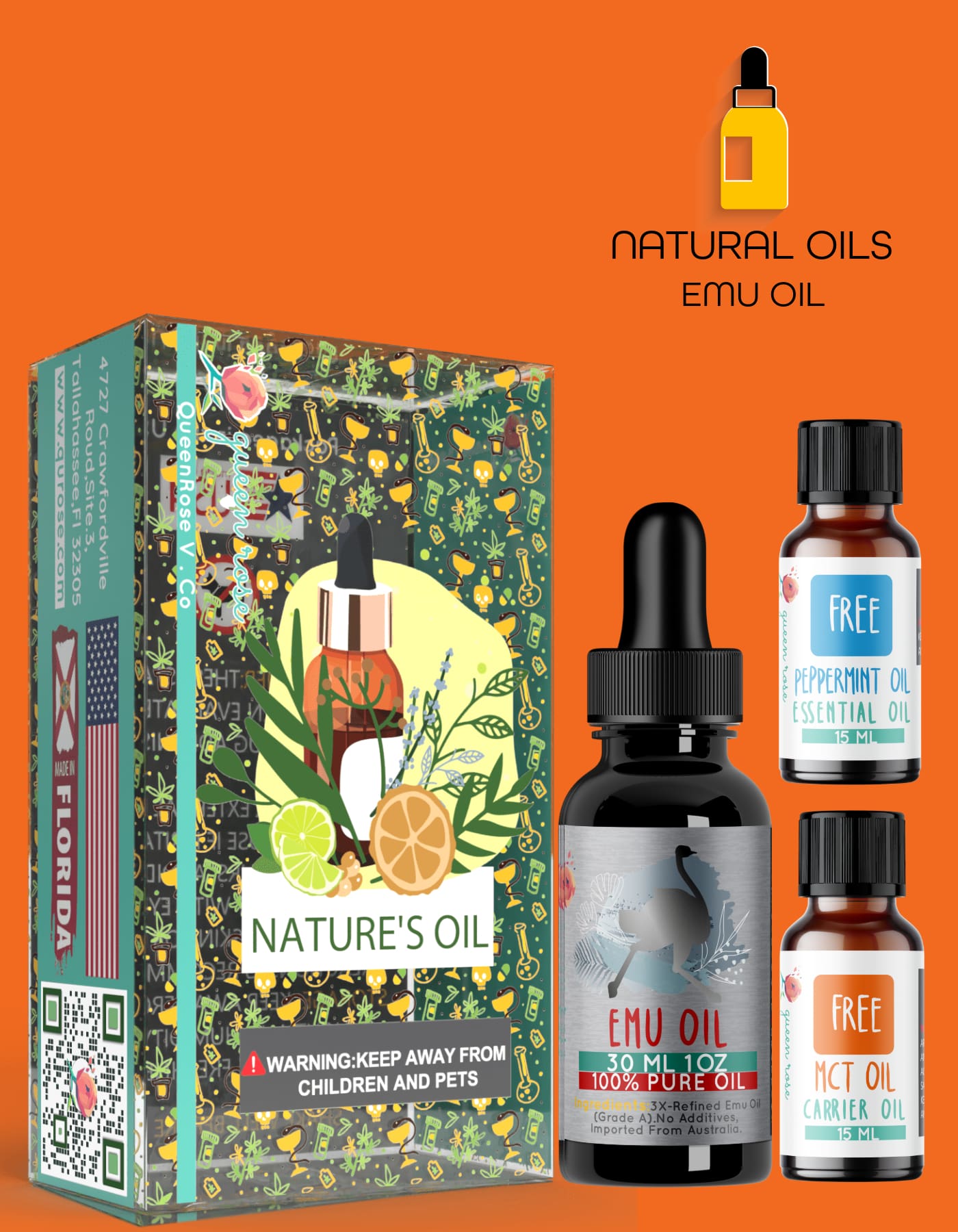 EMU OIL  30 ML  &  60 mL