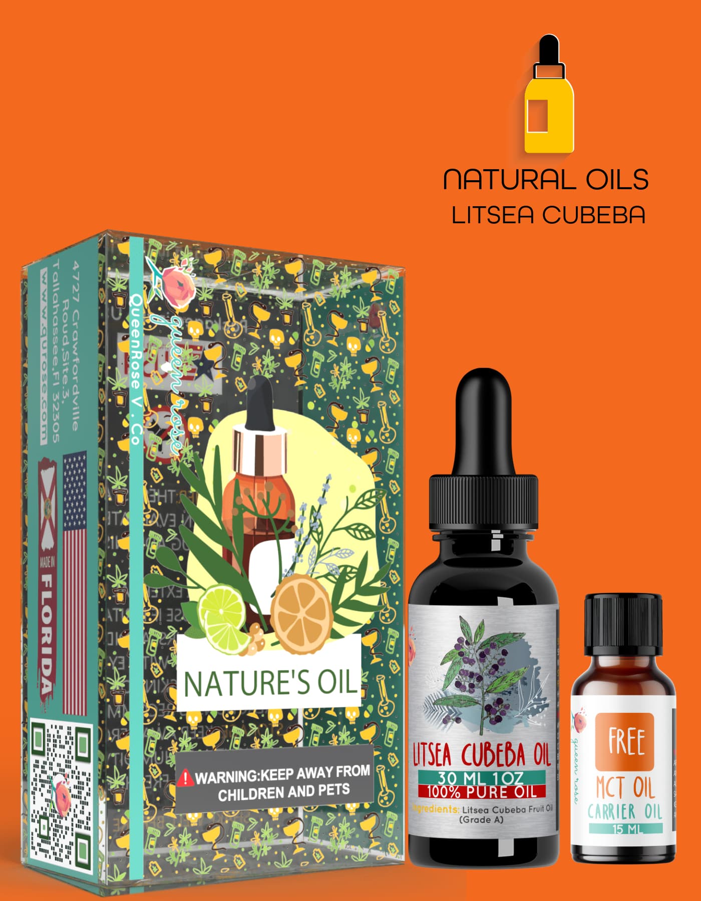 LITSEA CUBEBA ESSANTIAL OIL  30 Ml  &  60 Ml
