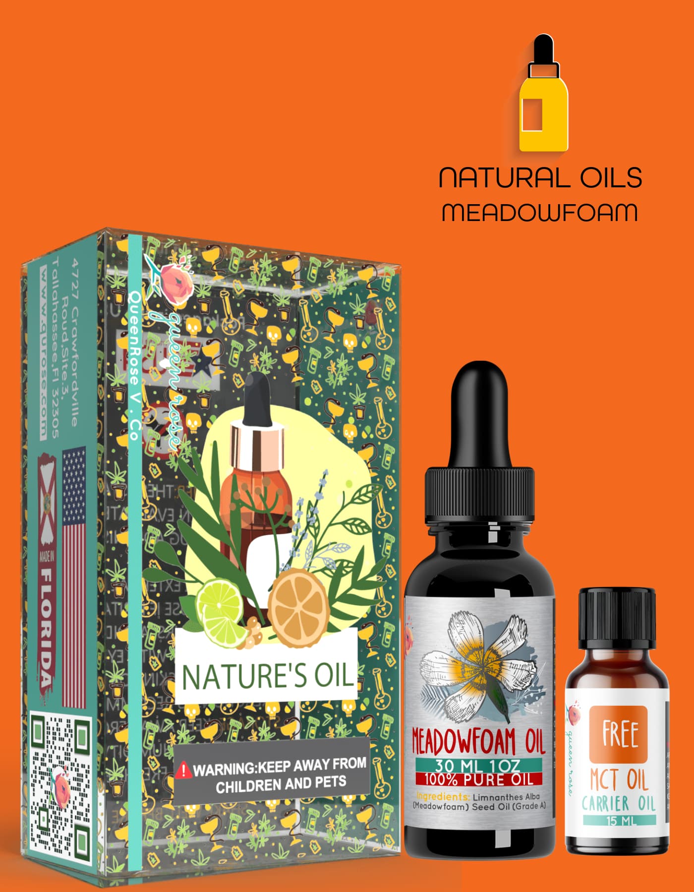 MEADOWFOAM ESSENTIAL OIL 30 Ml  &  60 Ml