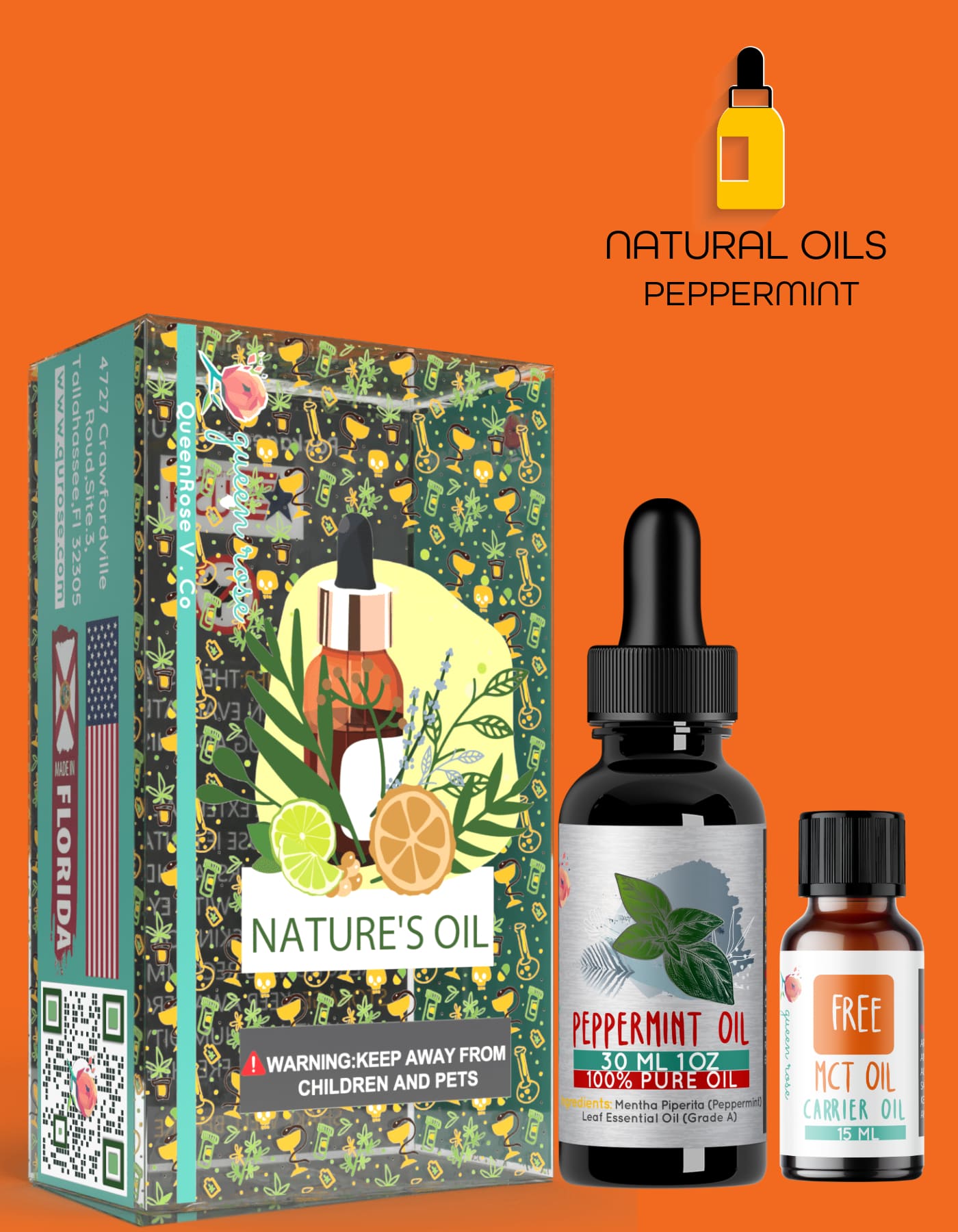 PEPPERMINT ESSENTIAL  OIL  30 ML &  60 Ml