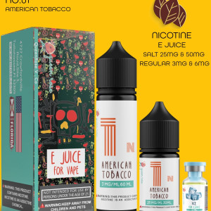 AMERICAN TOBACCO E JUICE FOR VAPE NO:01
