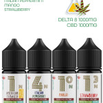 DELTA8 (1000 MG) + CBD  (1000 MG)   E JUICE FOR VAPE  30 ML