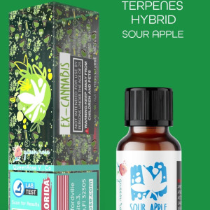 SOUR APPLE HYBRID NATURAL TERPENES ( READY FOR MIXING ) 5ML - 10 ML - 15ML