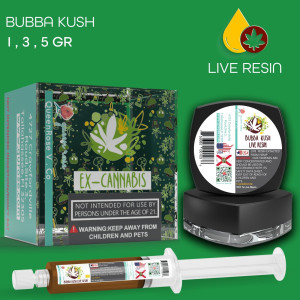 BUBBA KUSH  LIVE RESIN ( READY FOR MIXING ) 1-3-5 Gr