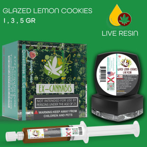 GLAZED LEMON COOKIES  LIVE RESIN ( READY FOR MIXING ) 1-3-5 Gr